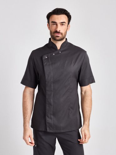 Jacke San Severo Man Care - raven mit schwarzer Paspel